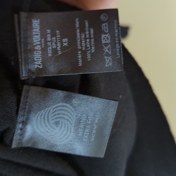 ZADIG and Voltaire Rock and Roll Merino extra fine wool sweater - Picture 9 of 13